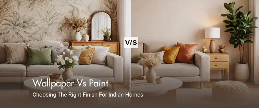 Wallpaper Vs Paint Choosing The Right Finish For Indian Homes