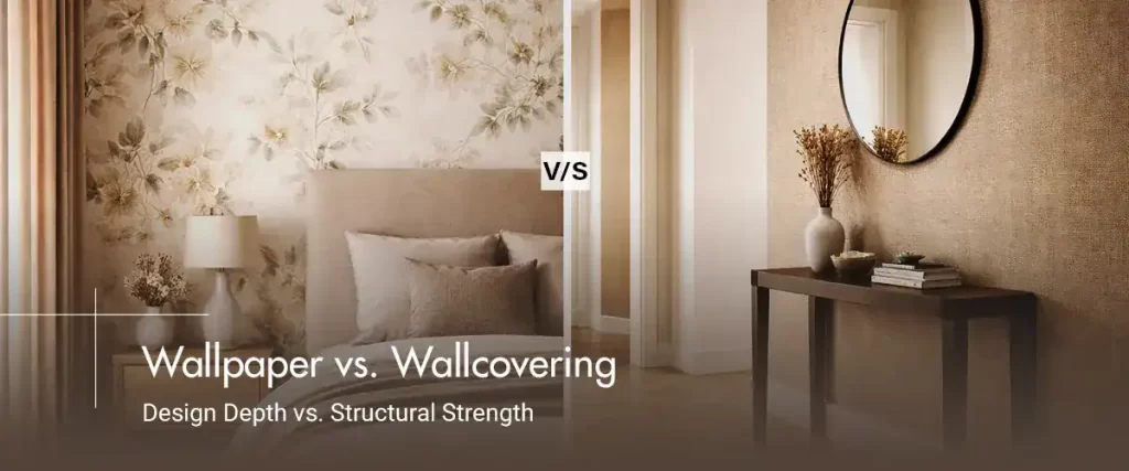Wallpaper Vs. Wallcovering Design Depth Vs. Structural Strength