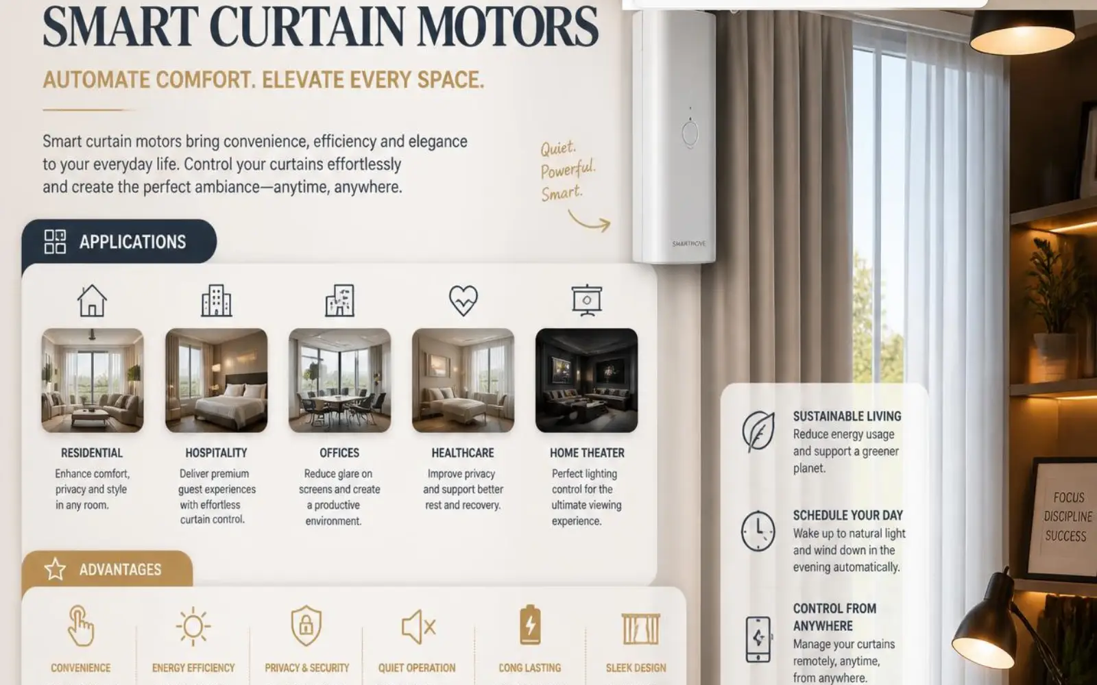 Smart Curtain Motor